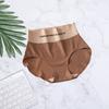 Women Underpants Elastic Contrast Color High Waist Seamless Patchwork Butt-lifted Anti-septic Thin Breathable Lady Panties Female