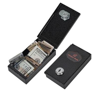 Gamblers Cash Box Winners Bank Portable Metal Safe with Key Lock Pocket Sized Casino Money Box for Security Go Home Money