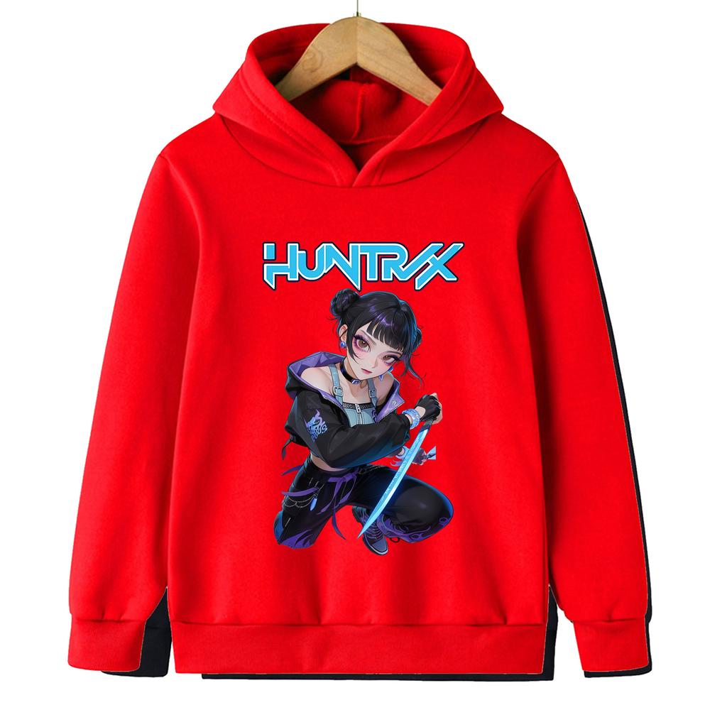 2025 Neu KPop Dämonenjäger Frühling Cartoon Lässig Bedruckt Mädchen Hoodie Mädchen KPop Kinder Jungen Hoodie Top Sweatshirt