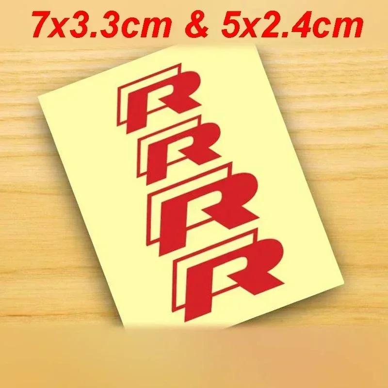 2026 New For VW VOLKSWAGEN 4Pcs Car Caliper Stickers Brake Wheel Hub Decals for Volkswagen VW GTI Rline Polo Golf Passat Tiguan