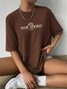 Palm Springs Letter Printing TShirts For Women Casual Cotton Tops Fashion Street Short Sleeve Tee Comfortable Loose Clothes