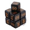 10Pcs/set 6 Sided Acrylic Dices Educational Rounded Corner Dices Dices Set, 14mm Solid Game Dices Set with Large Number