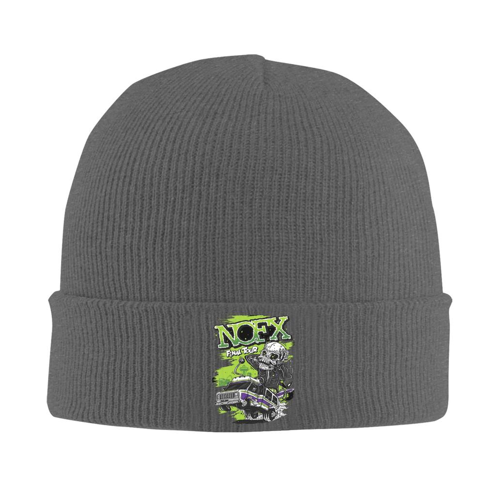 Nofx Warme Strickmütze Winter Strickmütze Beanie Mütze Skullies Beanies Hip Hop Mützen für Unisex