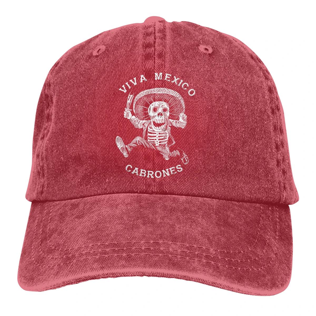 

Adjustable Solid Color Baseball Cap Viva Dead Mariachi Premium Washed Cotton Mexican Sugar Skull Funny Sports Women Hat One Size