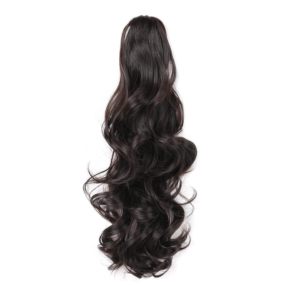 Claw Clip Ponytail Extension 18"&24 Clip In Wavy Synthetic Ponytail Hair Extensions Long Pony Tails for Women Extensions