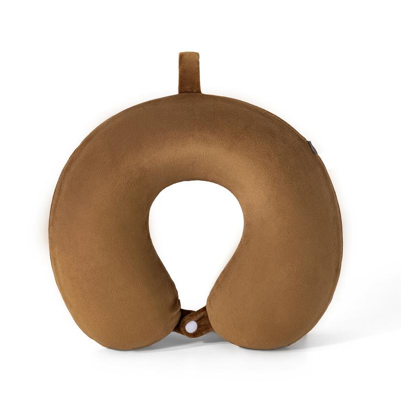 High Density Slow Rebound Memory Cotton Neck Pillow Portable Household Travel U-shaped Pillows 360 ° Surround Support Pads The Jacket Can Be Washed