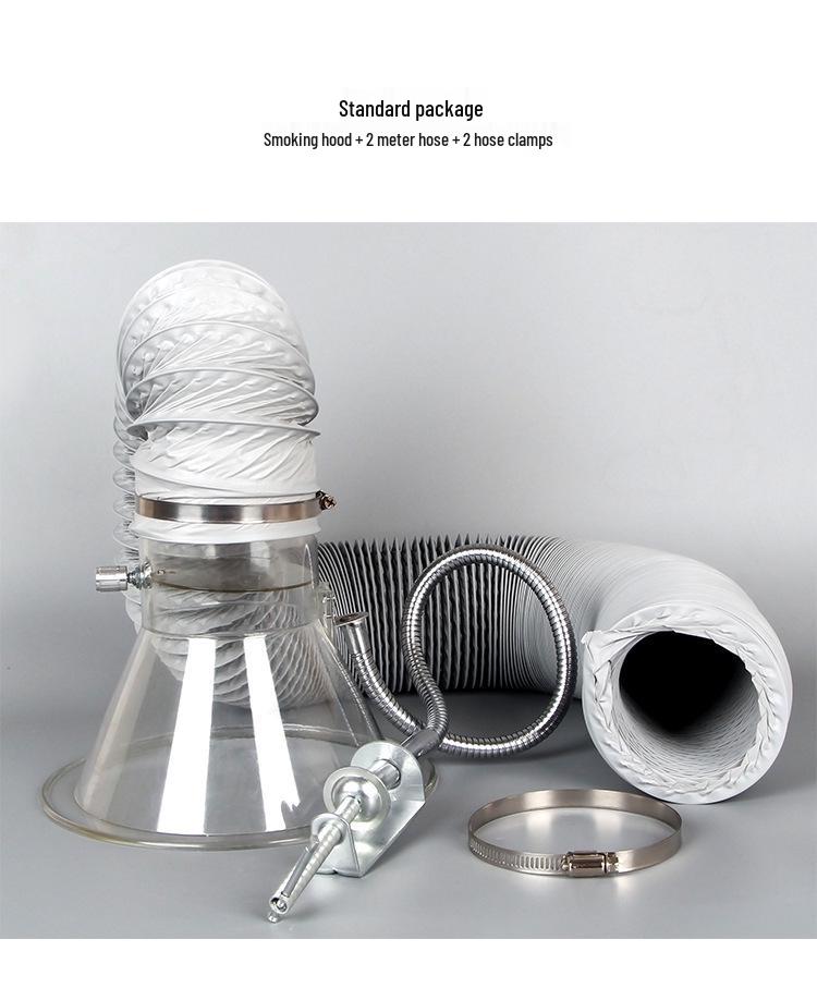 Konektor ústí digestoře pro odsávání pájecích výparů - Dostupné ve velikostech 2,5, 3 a 4 palce