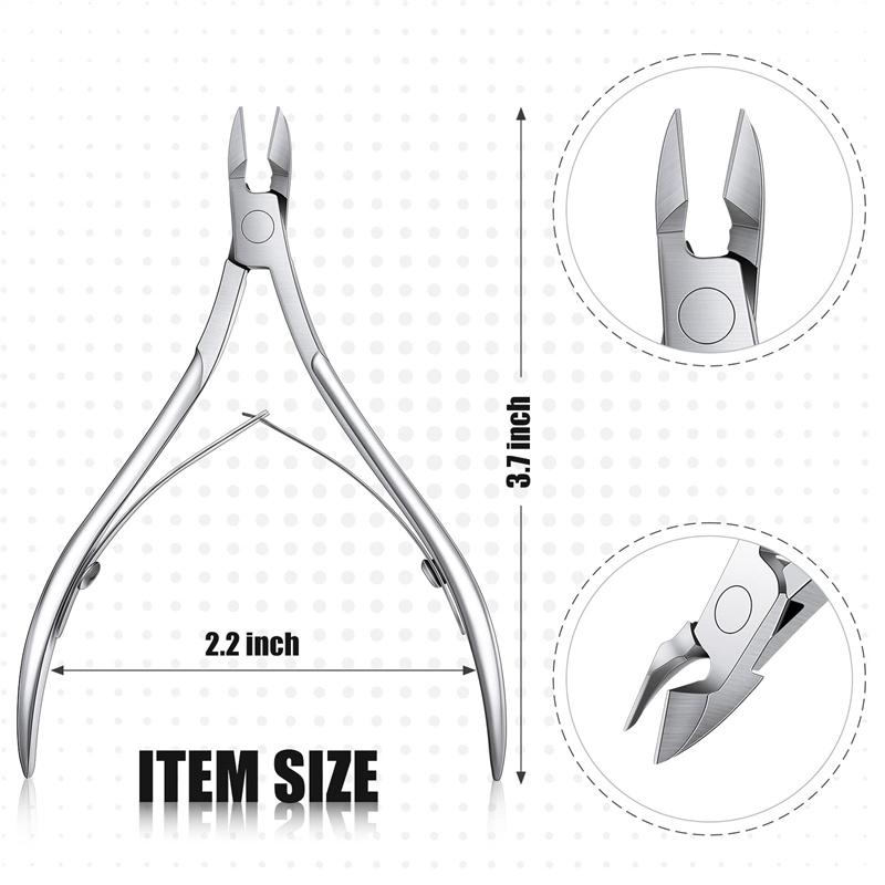 3 Stück/Set Zehennagel Fingernagel Nagelhautzange Professioneller Nagelknipser Maniküre Schneider Schere Rostfreier Stahl Trimmer Werkzeuge