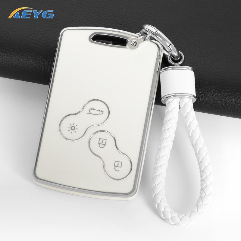 Soft Tpu Car Key Case Cover Shell Fob For Renault Duster Captur Clio Logan Megane Koleos Scenic Nema Fluence Zoe Accessories Bag