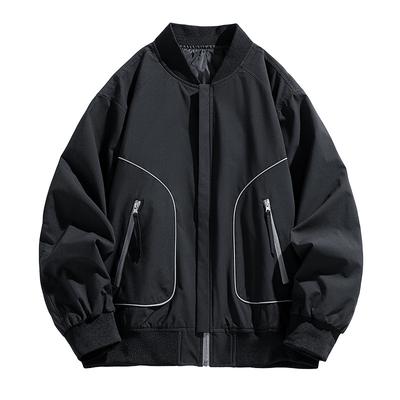 American Retro Pilot Jacket, Men's Loose Baseball Jacket, Spring and Autumn Jacket