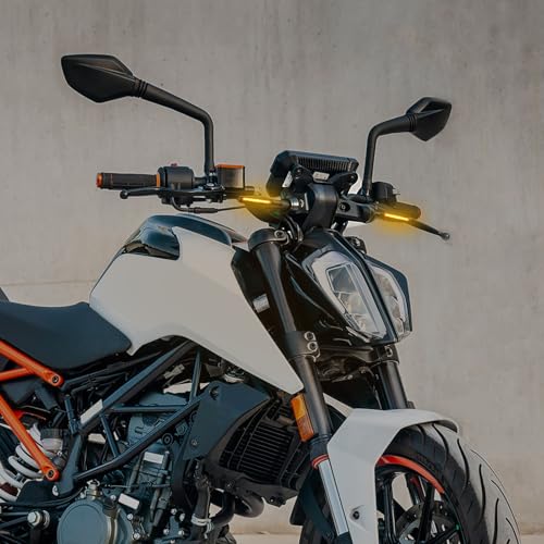 Justech Motocyklowe kierunkowskazy LED, Motocyklowe światła do skręcania, 12V, Wysoka jasność, Światła do skręcania, 4 szt. (Żółty)