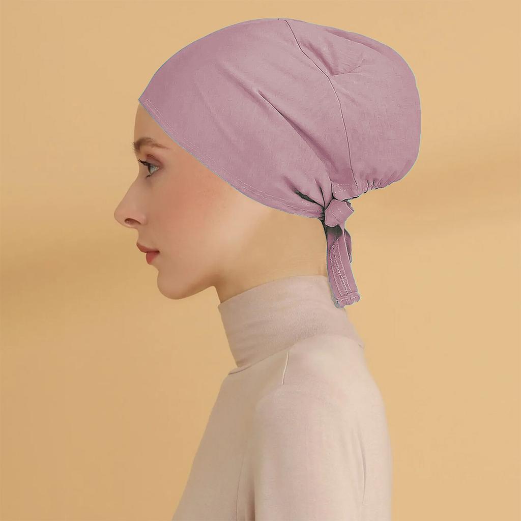 Women's Strap Headband Base Hat Thin Solid Color Versatile Headband Hat