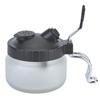 Airbrush Cleaning Pot  Glass Steel and Plastic Made Paint Cleaning Jar(Matte Pot)