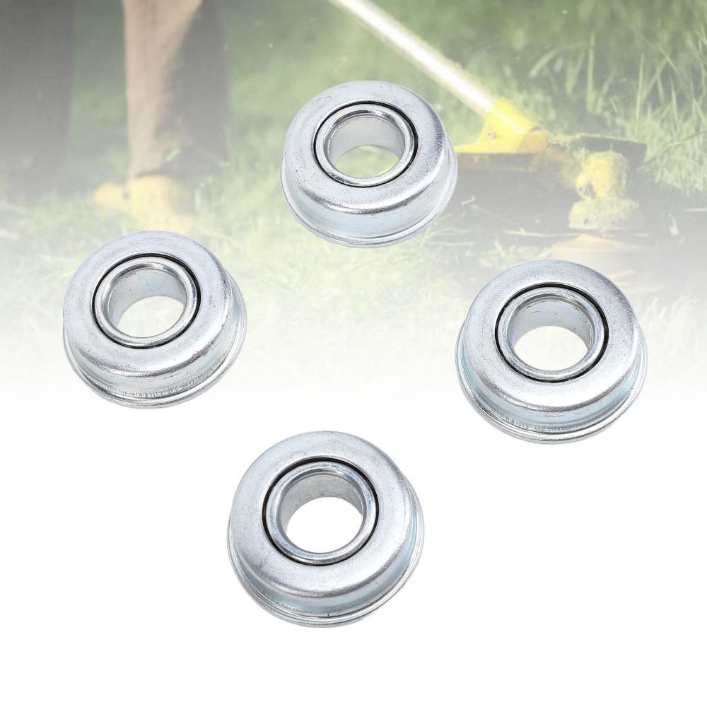 4PCS Silver Mower Shaft Bearings Heavy Duty Wheel Drive Mower Bearings Durable Lawn Mower Bearings