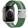 Nylon Watch Band for Apple Watch Series 10 9 8 7 SE 6 5 4 3 2 1 42mm 41mm 40mm 38mm Stripe Design Parachute Buckle Strap