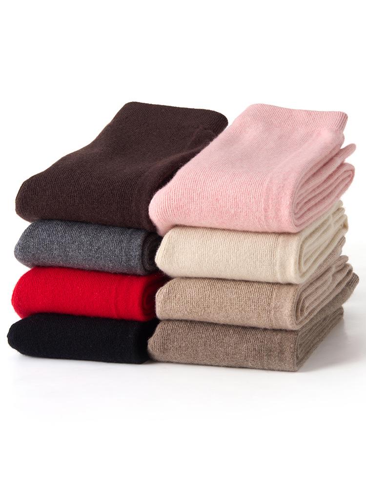 100% Čistý Kašmír Zeštíhlující Dámské Vlněné Legíny - Vysoká Elasticita, Pletené Teplo