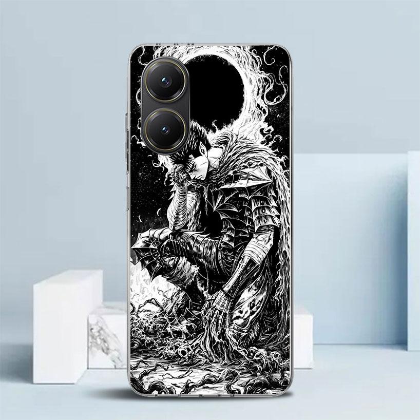 Black White G-Guts B-Berserks Phone Case For Xiaomi Poco F7 Ultra X5 X6 X7 Pro M7 Redmi 15C 15 13C 13 12C 12 10C 10 10A 9 9C 9A