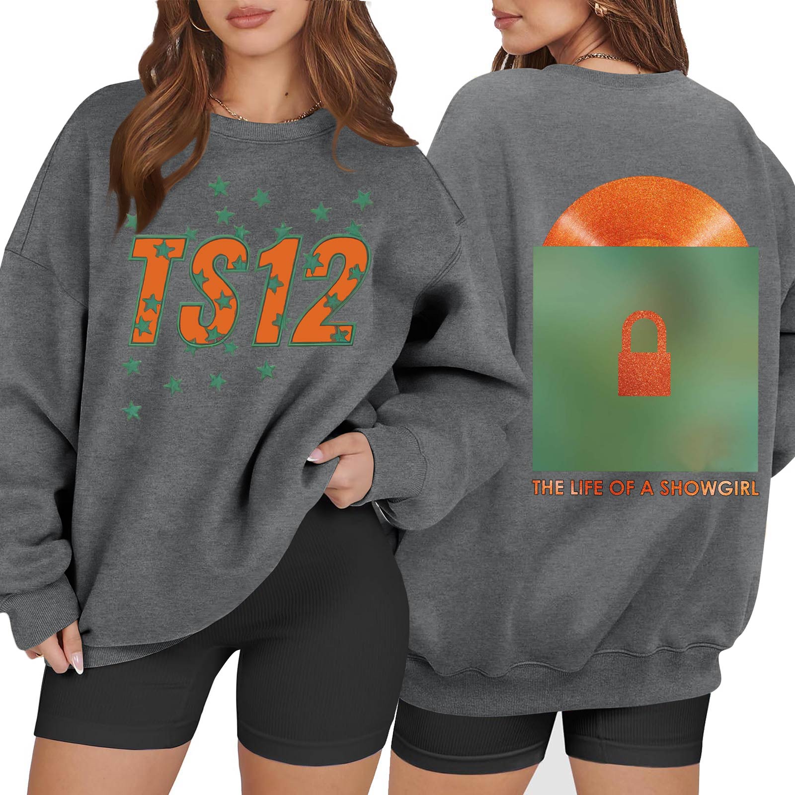 

Женская модная повседневная кофта с длинным рукавом и принтом, с круглым вырезом XXL