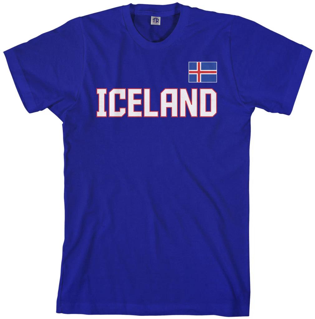 Threadrock Men s Iceland National Team T shirt Nordic Flag 2XL