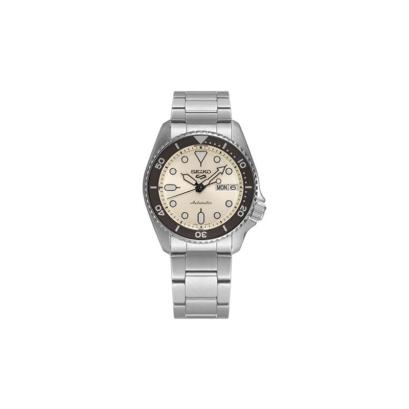 SEIKO 100 meters waterproof Automatic Steel Strap men s watch mother-of-pearl dial SRPK31K1 серебряный