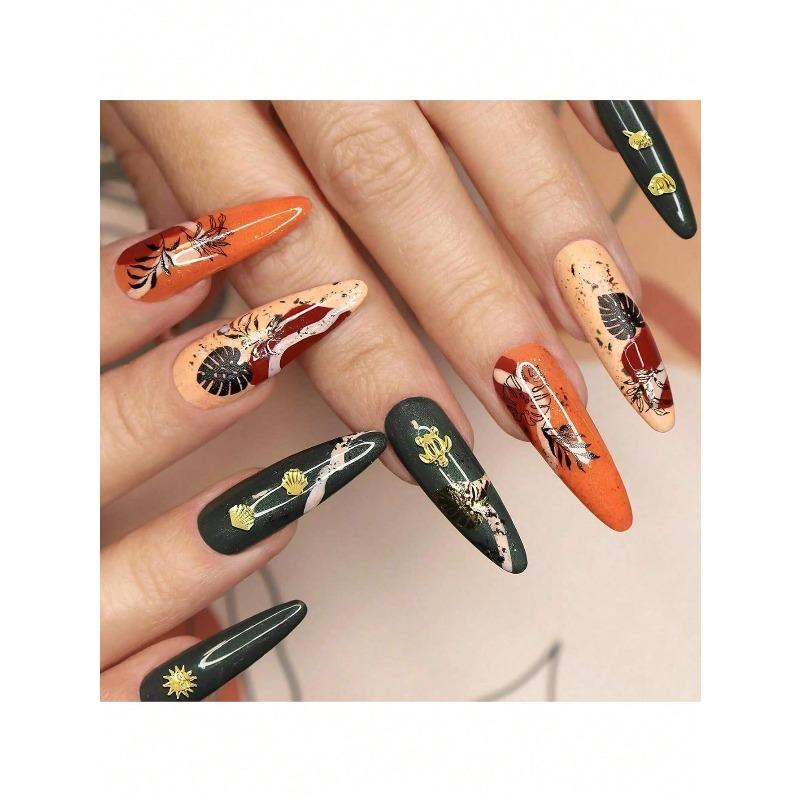 Ozean-Thema Metallnieten Strasssteine Nagel Schmuck Füllungen Anhänger Stern Muschel 3D Nagelkunst Dekoration DIY Zubehör Nagelkunst Zubehör