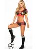 European Cup Cheerleader Costume - Nightclub & Bar Dancewear, Football Performance & Photo Shoot Outfit for Women.