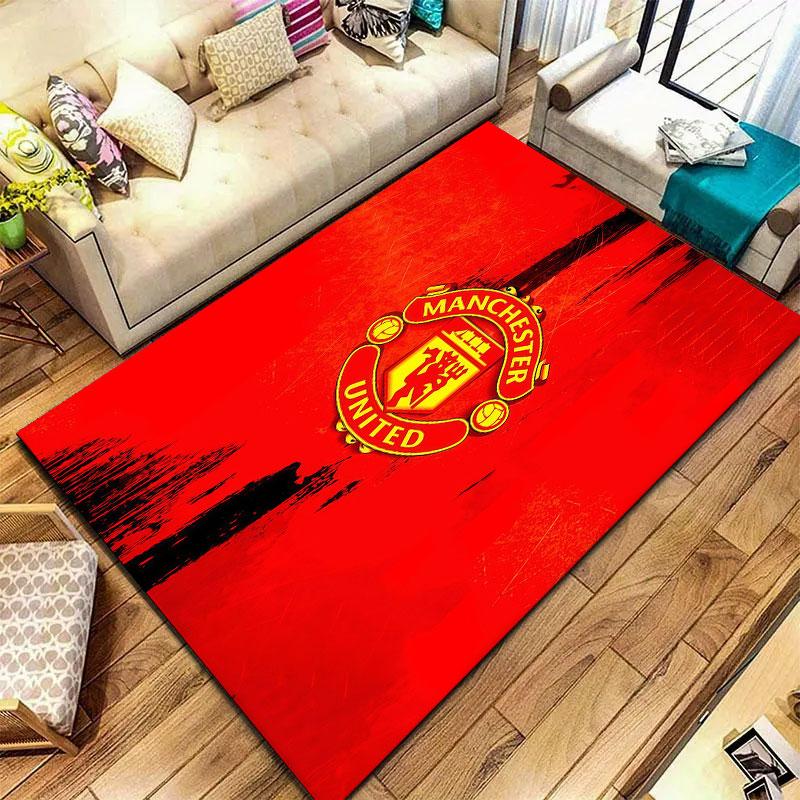 Manchester United F Carpet Rug for Living Room Bedroom Home Sofa Decoration,Kids play Non-slip Floor Mat