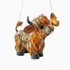 Highland Cattle & Butterfly Sun Catcher Pendant