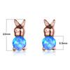 Wish seasonal opal rabbit ear buckle lady naughty funny fresh wind niche jewelry