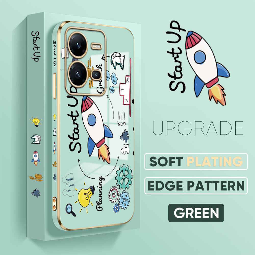6D Plating Mobile Phone Case for VIVO V27 V23E V25 Y21 Y21S Y02 OPPO A31 A15 Realme 10 C11 8 9 HUAWEI P40 Pro P30 Mate Nova Honor Soft Cover
