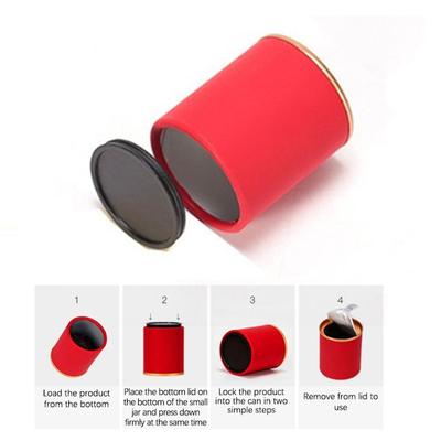 1 Peça Mini Descartável Chá Hermético Cheiro Café Caddy Organizador Viagem Recipiente Portátil Lata Selada Pote de Chá Armazenamento Pote de Doces