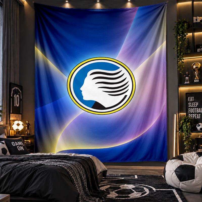 Wall Hanging Tapestry Atalanta FC Print Cloth for Living Room Bedroom Home Decor
