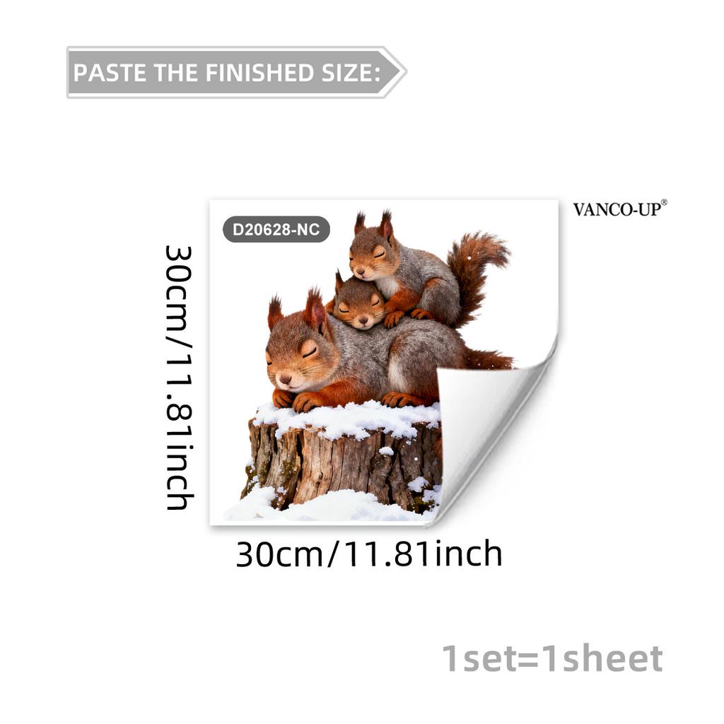 Creative Cartoon Animal Butterfly Static Window Stickers, No Glue Removable Glass Decals for Home Decor