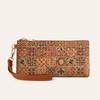 Vintage Printed Ladies Wallet Bohemian Change Bag Medium and Long Zipper Clutch