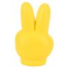 Cute Victory Finger Car Antenna Topper Eva Decorative Car Topper Balls Yellow