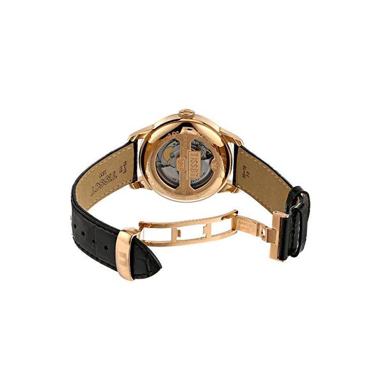 Tissot Le Locle Automatik Mechanisches Uhrwerk Wasserdicht Datumsanzeige Uhr Herrenuhren Schwarzer Stahl Leder T006.408.36.057.00