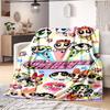1PC The Powerpuff Girls Printed Blanket, All Season Lightweight Home Office Outdoor Nap Multifunctional Blanket A12
