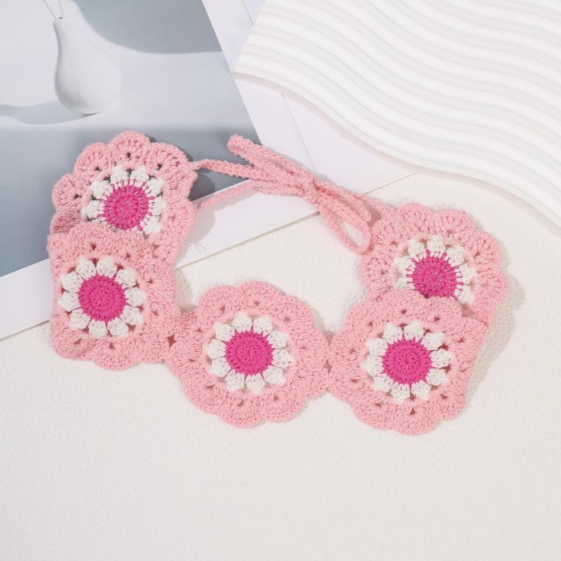 Stylish Heartedly Designed Knitted Flower Headband for Hawaii Beach Travels