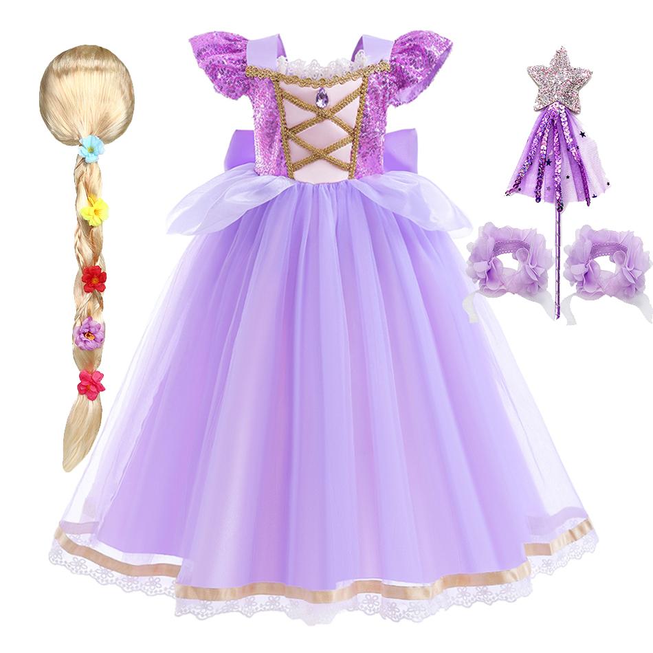 Cinderella Anna Elsa Costume Children Princess Dress for Girls Kids Cosplay Snow White Christmas Carnival Party Disguise Outfit