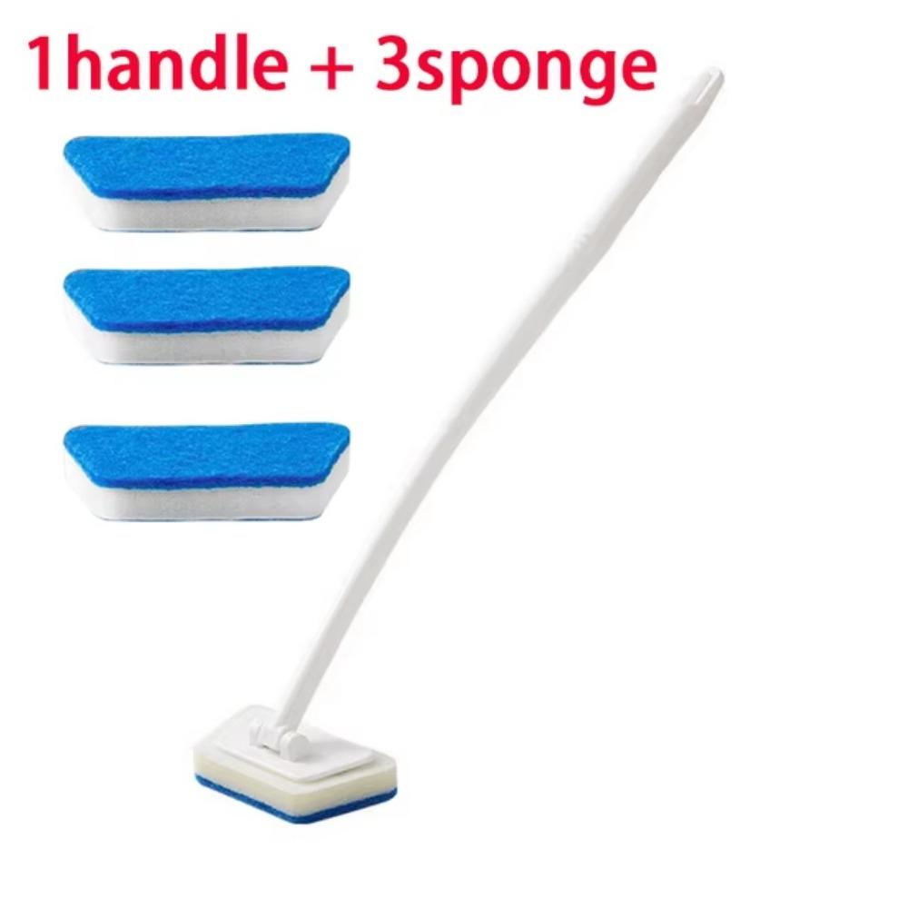 Long Handle Cleaning Brush Set Replacement Head Bathroom Cleaning Brush Household Cleaning