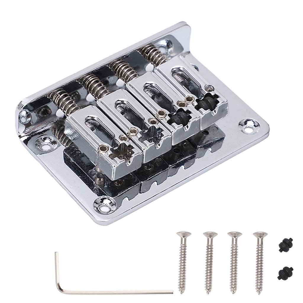 4 String Fixed Bridge Replacement Electric Guitar Bass Ukulele Stringed Instrument Accessories