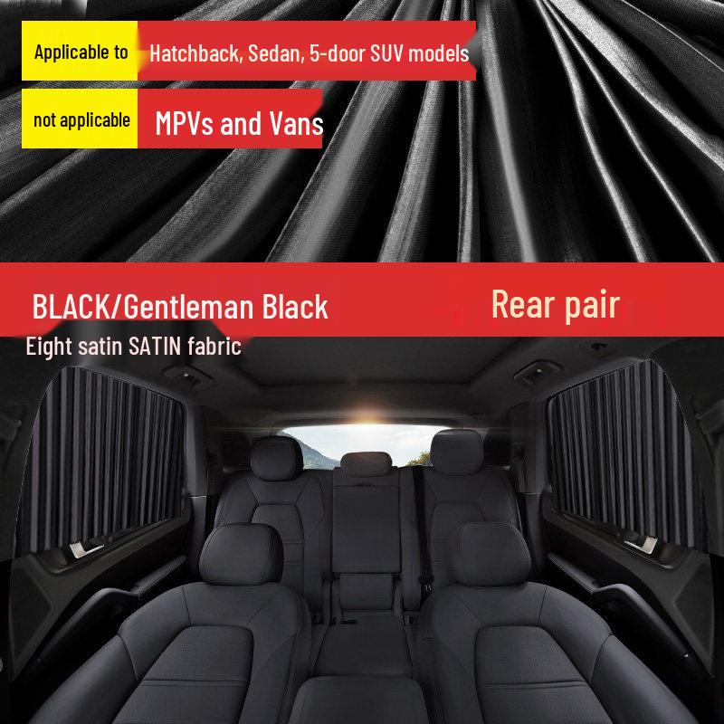 Car Sunshade Curtains - Heat Insulation, Sun Blocker, Blackout Side Window Protection
