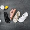 Fashion 2025 summer flat sandals female gladiator open-toed soft jelly sandals women's sponge cake non-slip beach shoes