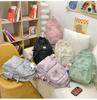 Unisex Large Capacity Fashionable Teddy Bear Print Backpack for Students and Travelers