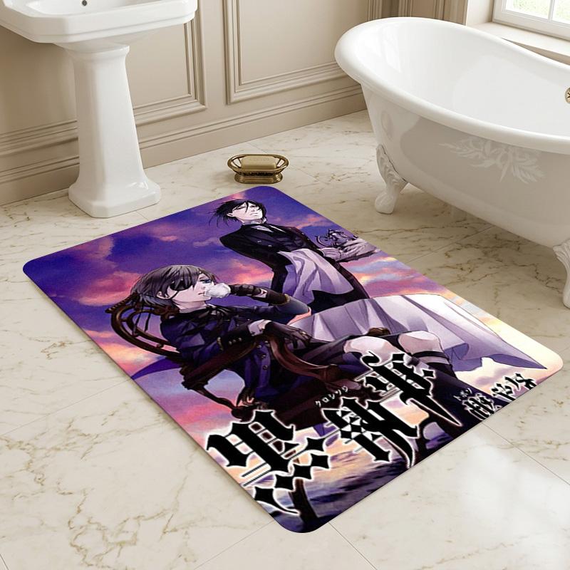 Black Butler Living Room Nonslip Area Rug Soft Carpet For Bedroom Game Playroom Sofa Office Home Decor Doormat Christmas Gift C9302267