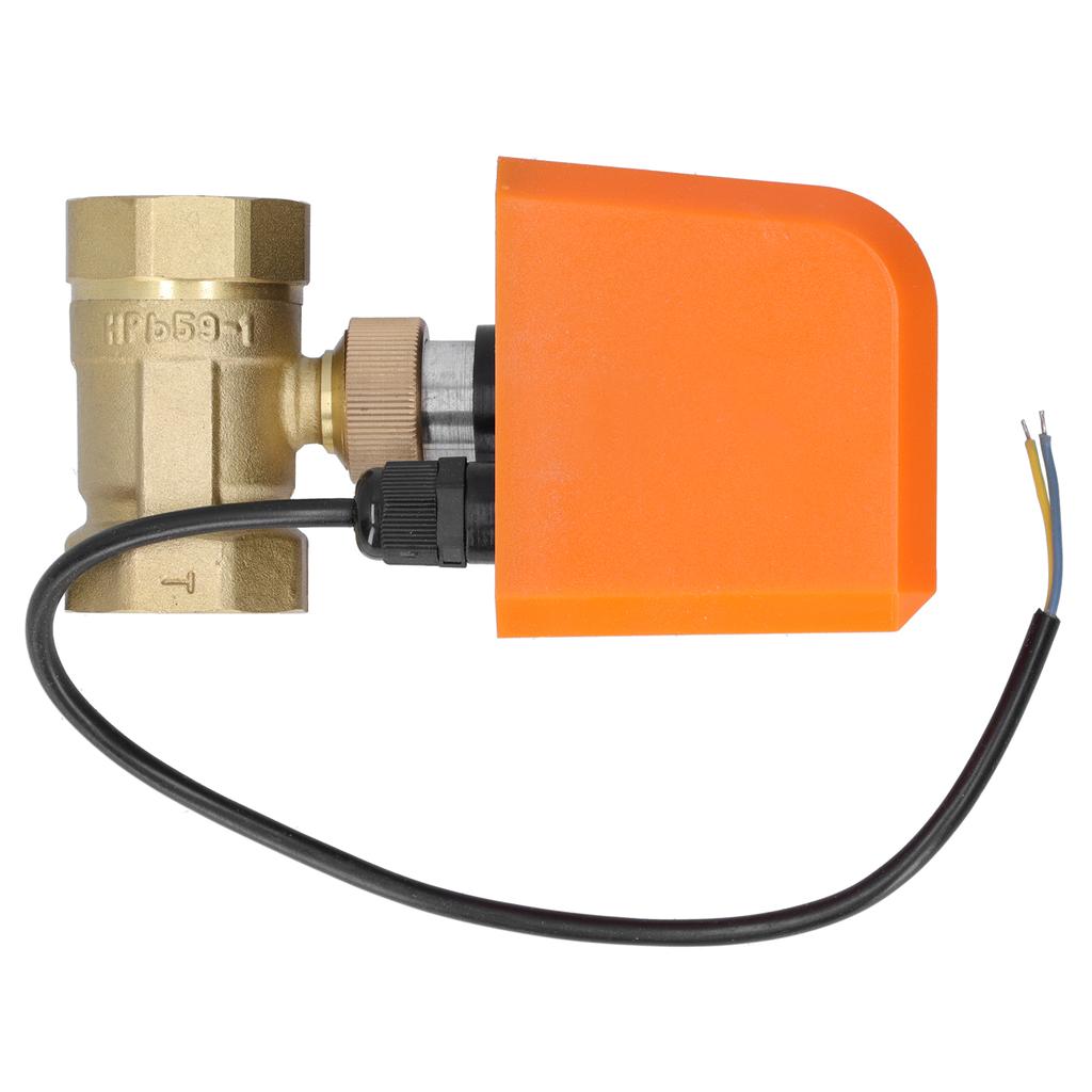 2 Way Electric Ball Valve 2 Wire Brass Motorized Mechanical Equipment DC12/24V DN25