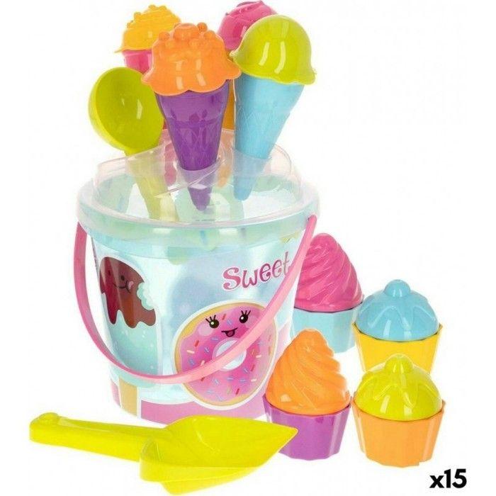 NC Sada plážových hraček Colorbaby Polypropylen (15 Jednotek)