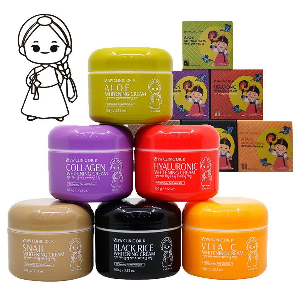 3w Clinic SUGFXXVR DR K Whitening Cream 100g Hanbok Girl Edition 6 types Black rice