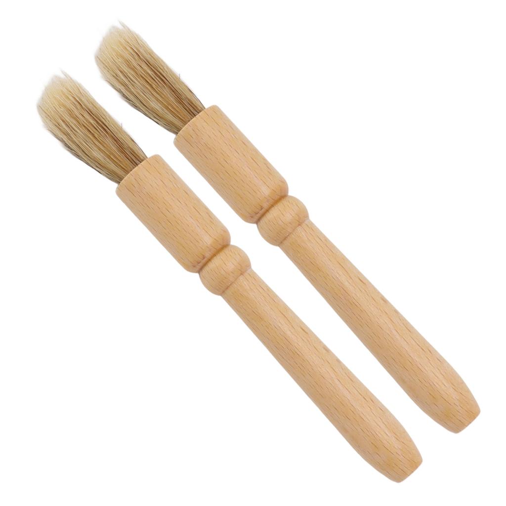 2 szt. Szczoteczka do czyszczenia młynka do kawy Drewniana szczoteczka do czyszczenia blatu stołu do ziaren kawy Narzędzie do kawy