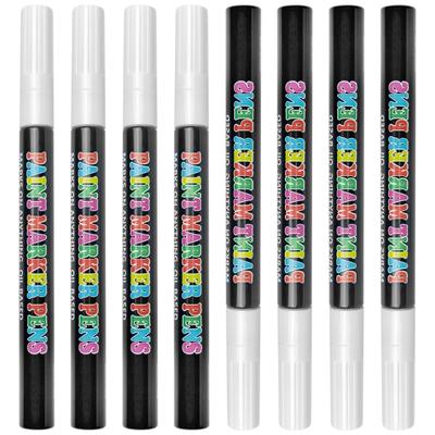 Refillable Plastic Paintbrush Pens Empty Tube 8Pack Leak Proof Tip For Detailed Artwork And DIY Projects Art Supply
